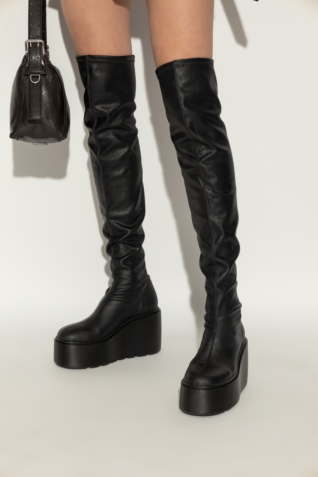 Vic Matie Leather wedge-heeled boots | Women's Shoes | Vitkac